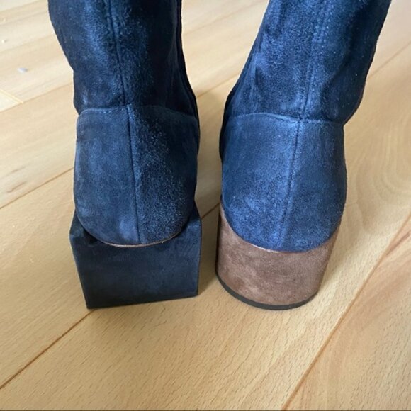 JACQUEMUS les carré rond suede ankle boots - Picture 4 of 6